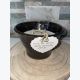 Bougie artisanale noire