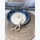 Bougie artisanale bleue