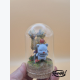 Diorama Chocobo & Mog sous cloche – Figurine artisanale inspirée de Final Fantasy