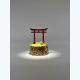 Mini Torii Japonais sous Cloche – Décoration Zen Artisanale